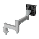 ATDEC Atdec AWM-A46T-S medium swing arm monitor mount in silver with tilt pan.