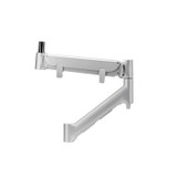 ATDEC Atdec AWM-AHX-S heavy duty monitor arm for large monitors, silver finish, 13-35lb capacity, adjustable rotation.