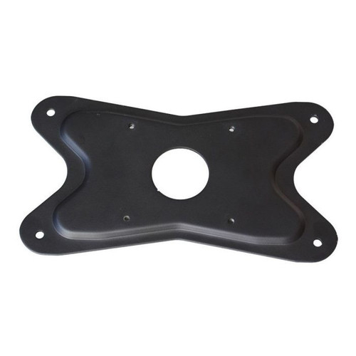ATDEC AC-AP-2010 butterfly adaptor plate with black color, four holes, and central cutout for Atdec mounts.