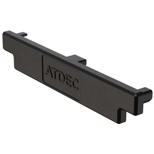 ATDEC Atdec ADB-RC accessory rail caps for ADB rails with logo branding features prominently.