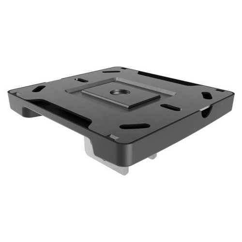 ATDEC Atdec ADB-PC pole ceiling fixture in black steel, 90 degrees adjustable angle mount.