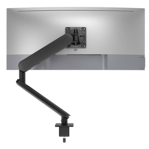 ATDEC AW-ORA-C-B black monitor arm with C-clamp, designed for ergonomic commercial workspaces.