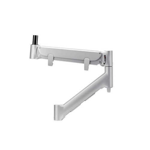 ATDEC Atdec AWM-AHX-S heavy duty monitor arm for large monitors, silver finish, 13-35lb or 6-16kg capacity, adjustable rotation.