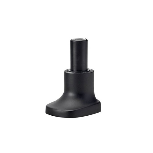 ATDEC Black aluminium AWM-LB-B mounting base with cylindrical post and flat base for monitors.