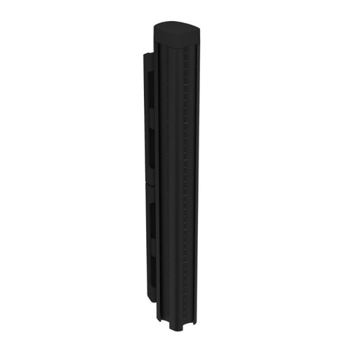 ATDEC Atdec AWM-P40X-B post, 400mm tall, black recyclable aluminium with cable management features.