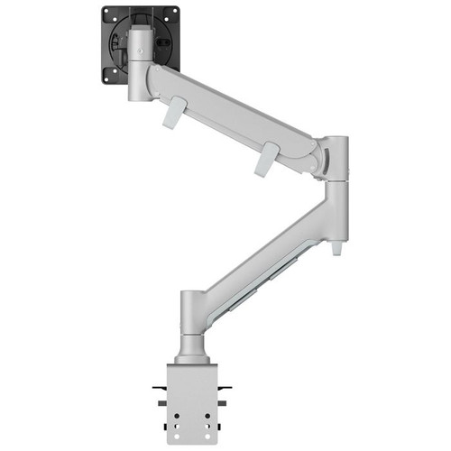 ATDEC Adjustable FORTIS Silver monitor arm, model "AWMS-HXB-H-S-V" in a silver finish.