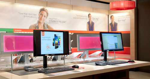 ATDEC A durable SD-POS-VBM point of sale mount holds devices up to 8kg securely.