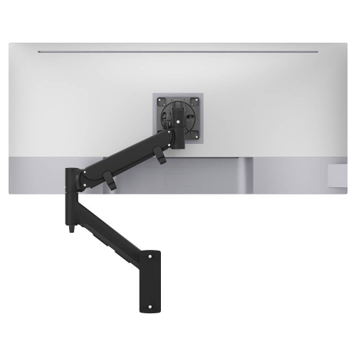 ATDEC AWMS-HXW Black dynamic wall mount with spring-assisted arm for large displays, 'awms-hxw' and 'awms-hxw-b' suitable.