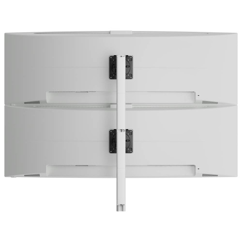 ATDEC AWMS-2-LTH75 white dual vertical monitor mount with heavy duty tilt and pan controls. ATDEC AWMS-2-LTH75 white dual vertical monitor mount with heavy duty tilt and pan controls.