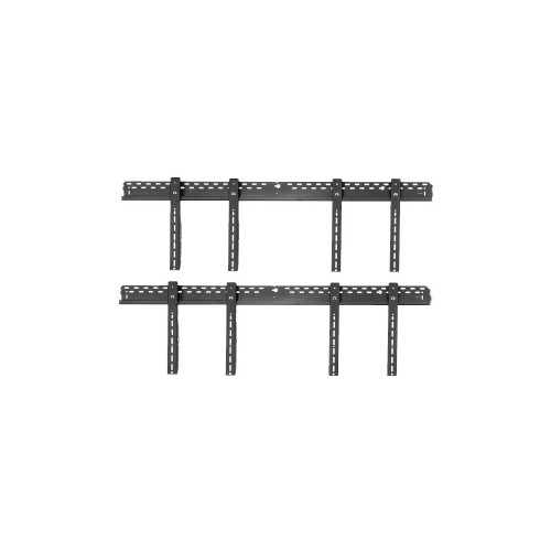 ATDEC Atdec ADWS-2x2F-200-W 2x2 video wall mount in black for 46-65" displays with adjustable levelling.