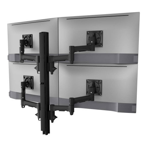 ATDEC Quad arm monitor mount AWMS-4-4675 holds four screens up to 32 inches.