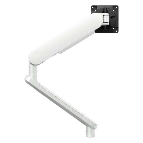 ATDEC AW-ORA10-W universal monitor arm in white for 27-49" displays with dynamic operation.
