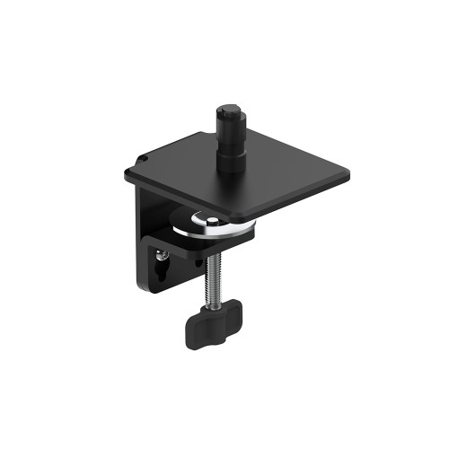 ATDEC AW-FF-B Ora F-clamp desk clamp component, black, made of aluminium and steel, for standard desks.
