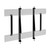 ATDEC Large heavy duty Atdec ADB-B600H dual bracket display mount with 100kg capacity.