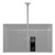 ATDEC AC-AP-4612 utility panel for mini PCs, video conferencing, and digital signage mounts grey black.