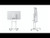 ATDEC White AD-TVC-70R-W display cart with wheels for Samsung Flip or Surface Hub 2 setup.