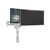 ATDEC Universal AC-AP-UTH tablet holder with silver mount and 7"-12" tablet attached, VESA compatible.