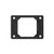 ATDEC ADB-RUJ aluminium rail upright joiner features a black finish with four mounting holes.