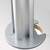 ATDEC Silver AC-GC-S grommet mount base with wooden component, suitable for monitor attachment, grommet mount.