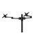 ATDEC AF-AT-D-B dual swing monitor mount with adjustable heads on black finished post, up to 27" monitors. ATDEC AF-AT-D-B dual swing monitor mount with adjustable heads on black finished post, up to 27" monitors.