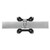 ATDEC Atdec AWM-HS-S silver monitor slider mount with black adjustment arms mechanism, up to 7kg capacity.