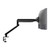 ATDEC Ora commercial monitor arm AW-ORA-F-B featuring F-clamp desk fixing and curved support in black.