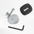 ATDEC Atdec AWM-FB-B bolt through component in black finish, made from recyclable aluminum and steel.