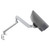 ATDEC Ergonomic monitor arm AW-ORA-F-S with clamp, silver finish for commercial workspaces.