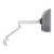 ATDEC AW-ORA-F-W monitor arm with F-clamp, ergonomic desk setup, white finish and commercial use.