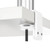ATDEC White AWM-FF-W desk clamp component with screw and mounting bracket for thicker desks.