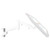 ATDEC Atdec AWM-W-W white wall mount for heavy curved displays up to 18kg capacity. 'awm-w-w'