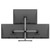 ATDEC VFS-Q freestanding quad monitor mount with silver finish holding multiple monitors up to 32".&nbsp; ('vfs-q')