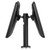 ATDEC Atdec SD-POS-VBM-B2B back-to-back monitor mount with two black 44lb capacity screens attached.