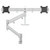 ATDEC AWMS-RHXW tandem wall mount in silver, designed for point of service applications securely.