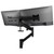 ATDEC AWMS-RHXW tandem wall mount in black, featuring a single adjustable monitor arm. ATDEC AWMS-RHXW tandem wall mount in black, featuring a single adjustable monitor arm.
