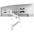 ATDEC AWMS-RHXW white tandem wall mount for two displays, secure wall fixing and handle.