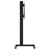 ATDEC ADBS-1-17HFC mobile TV cart, a heavy duty black cart with wheels, holding large displays. ATDEC ADBS-1-17HFC mobile TV cart, a heavy duty black cart with wheels, holding large displays.