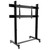 ATDEC Black ADBS-1-17HFC mobile TV cart, aluminum and steel materials on four wheels. ATDEC Black ADBS-1-17HFC mobile TV cart, aluminum and steel materials on four wheels.