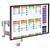 ATDEC AWMS-DW White wall mount monitor display for hospitality workspaces with sleek design.
