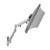 ATDEC Silver AWMS-HXW dynamic wall mount holding a monitor, extended with spring-assisted arm, for heavy displays. ATDEC Silver AWMS-HXW dynamic wall mount holding a monitor, extended with spring-assisted arm, for heavy displays.