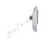 ATDEC AWMS-HXW White dynamic wall mount, heavy duty monitor arm for large displays, all-in-one POS devices.