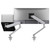 Two Ora with C-clamp and a laptop tray in silver