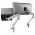 ATDEC AW-ORA-C-DUO-AWM-N-S: Ora-C Duo laptop combo features dual monitor arms in silver color.