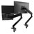 ATDEC Ora-C Duo Laptop Combo Black with two separate monitor arms and laptop tray, AW-ORA-C-DUO-AWM-N-B.