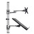 ATDEC AFS-ATC-NBC Silver desk mount combo with dual adjustable notebook and monitor arms, ergonomic design. ATDEC AFS-ATC-NBC Silver desk mount combo with dual adjustable notebook and monitor arms, ergonomic design.