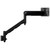 ATDEC AWMS-DW6-B black monitor arm with wall channel for up to 35" 8kg displays.