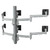 ATDEC AWMS-6-13717 Silver hex solution monitor mount with 6 adjustable arms for 24" screens.