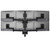 ATDEC AWMS-6-13717 Black hex solution with adjustable monitor mount holding six 24" screens.