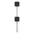 ATDEC AWMS-2-LTH75 White, dual monitor mount with 2 adjustable heads and silver pole.