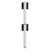 ATDEC AWMS-2-LTH75 white dual vertical monitor mount with adjustable black tilt heads, heavy-duty design.